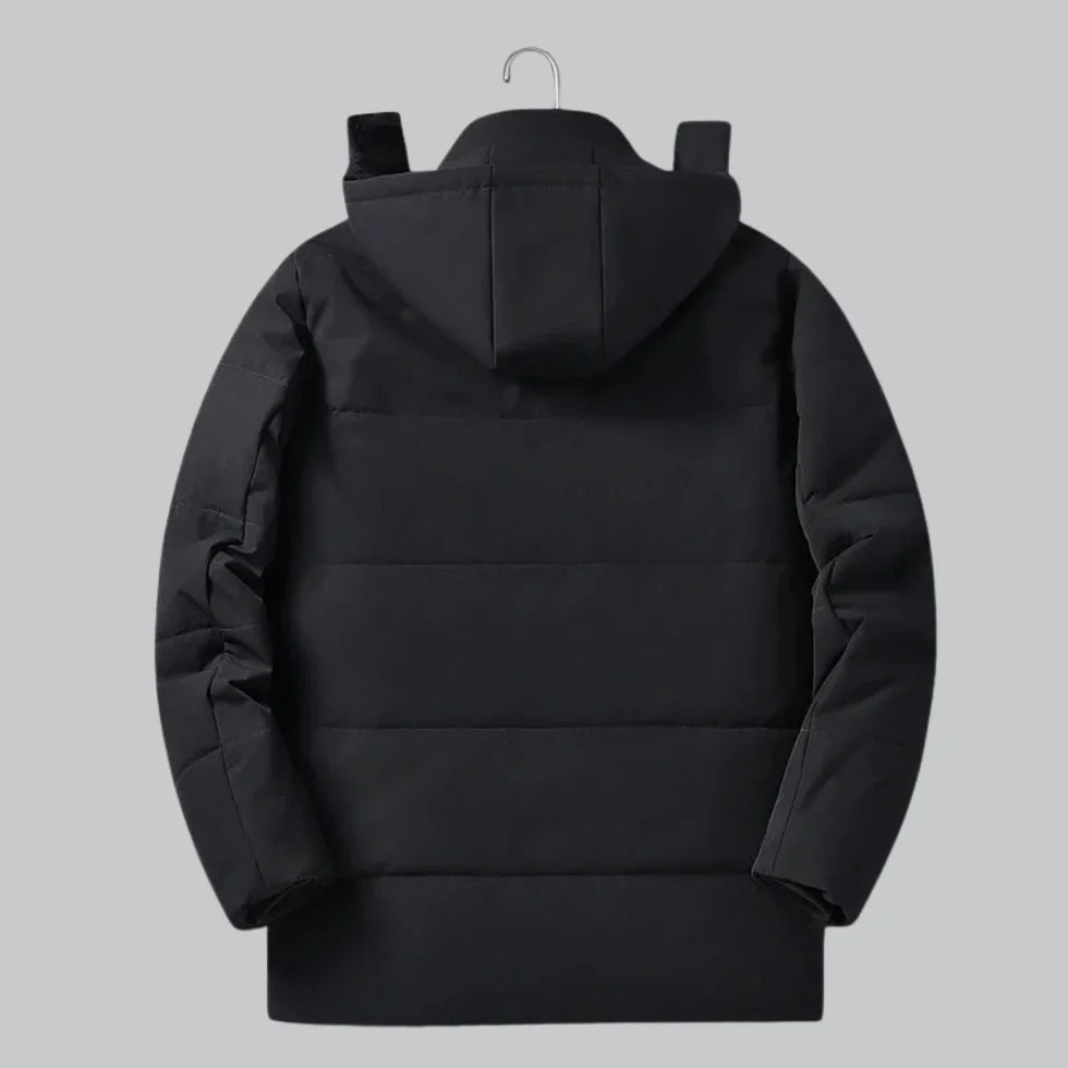 Manteau d'hiver étanche et chaud Slim-Fit pour hommes avec doublure en polaire