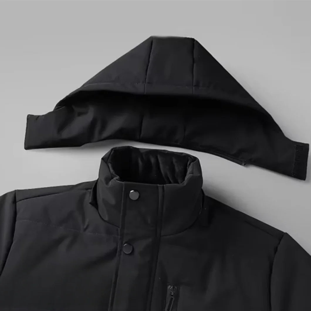 Manteau d'hiver étanche et chaud Slim-Fit pour hommes avec doublure en polaire