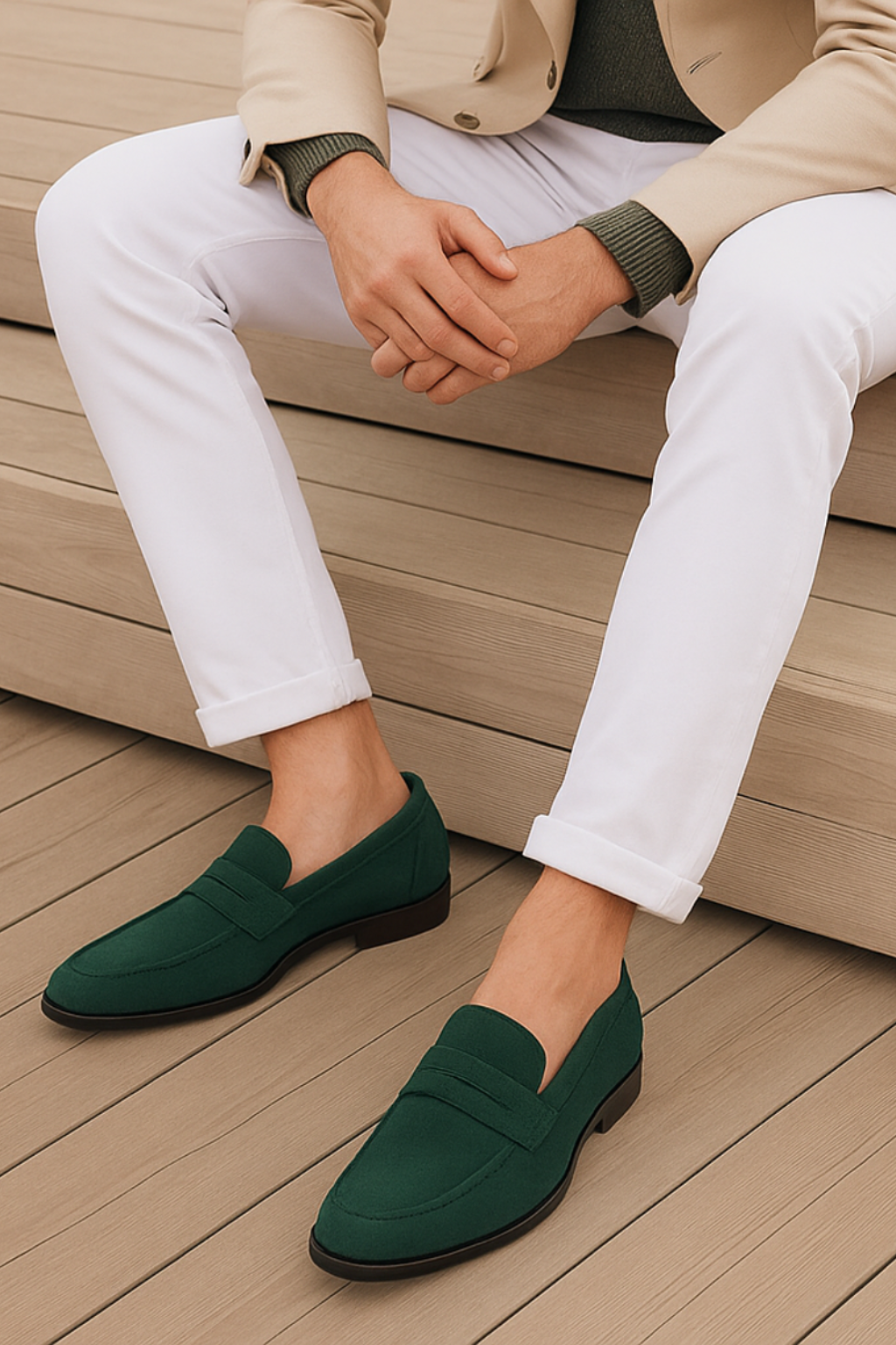 Mocassins en daim de luxe