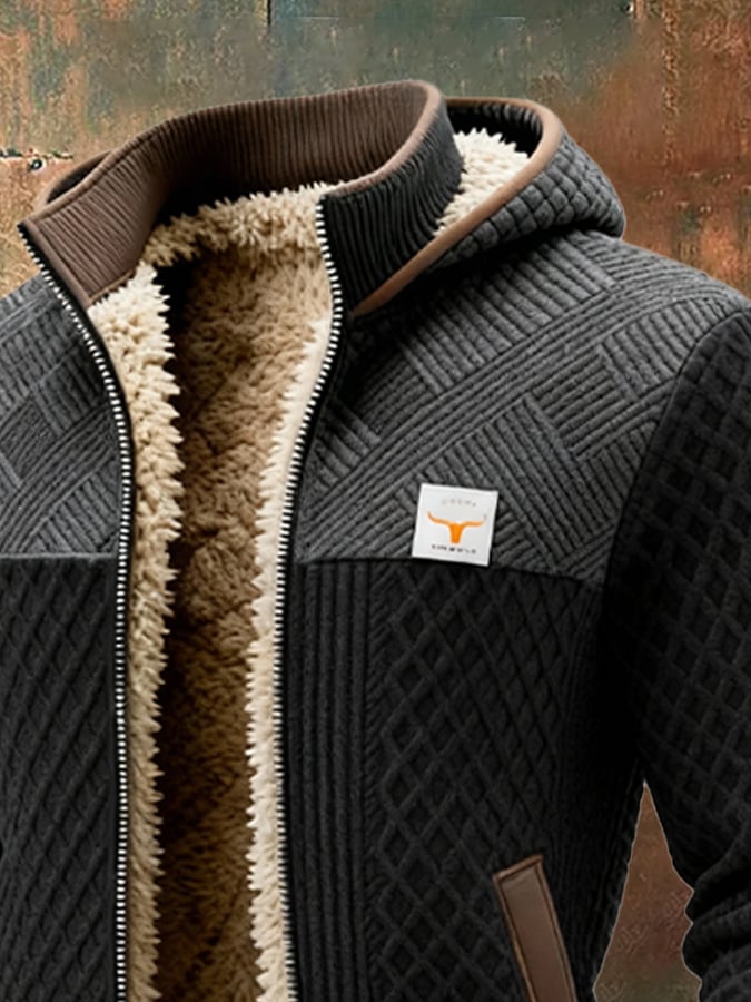 MAISON CLÉMENT PARIS™ | VESTE HOMME MATELASSÉE DOUBLÉE SHERPA