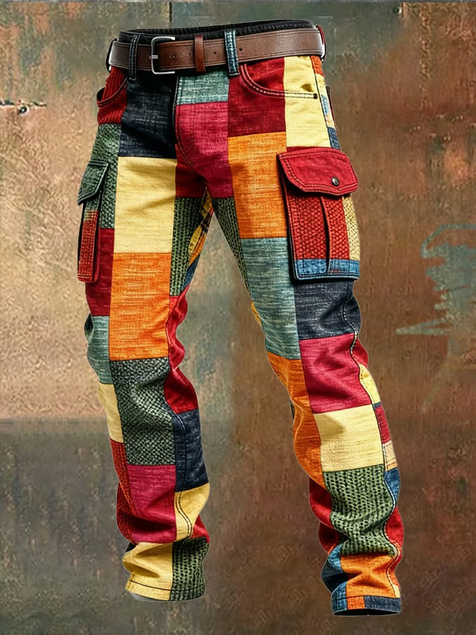 MAISON CLÉMENT PARIS™ | PANTALON CARGO HOMME PATCHWORK