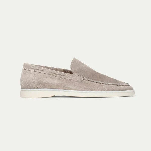 OLD MONEY - Mocassins en suède premium beige