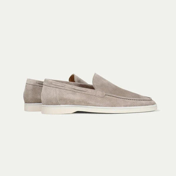 OLD MONEY - Mocassins en suède premium beige